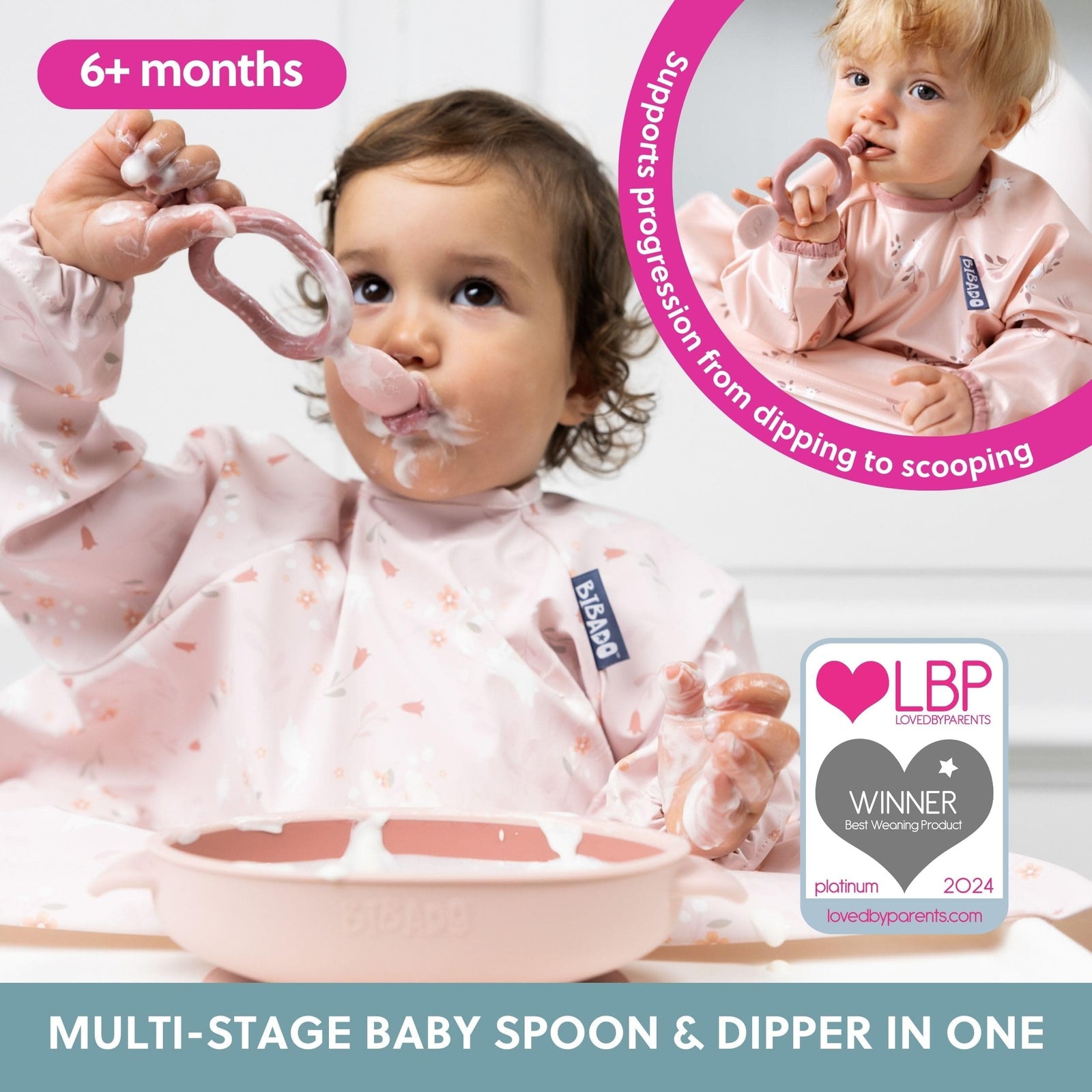 Bibado Multi-stage baby weaning spoon and dipper - Dippit® (Two Pack)
