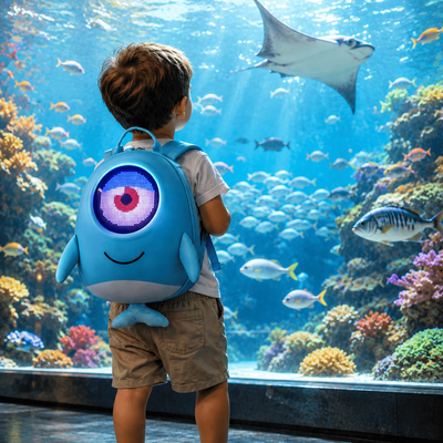 Lulla Glo Pack Backpack with LED eyes
