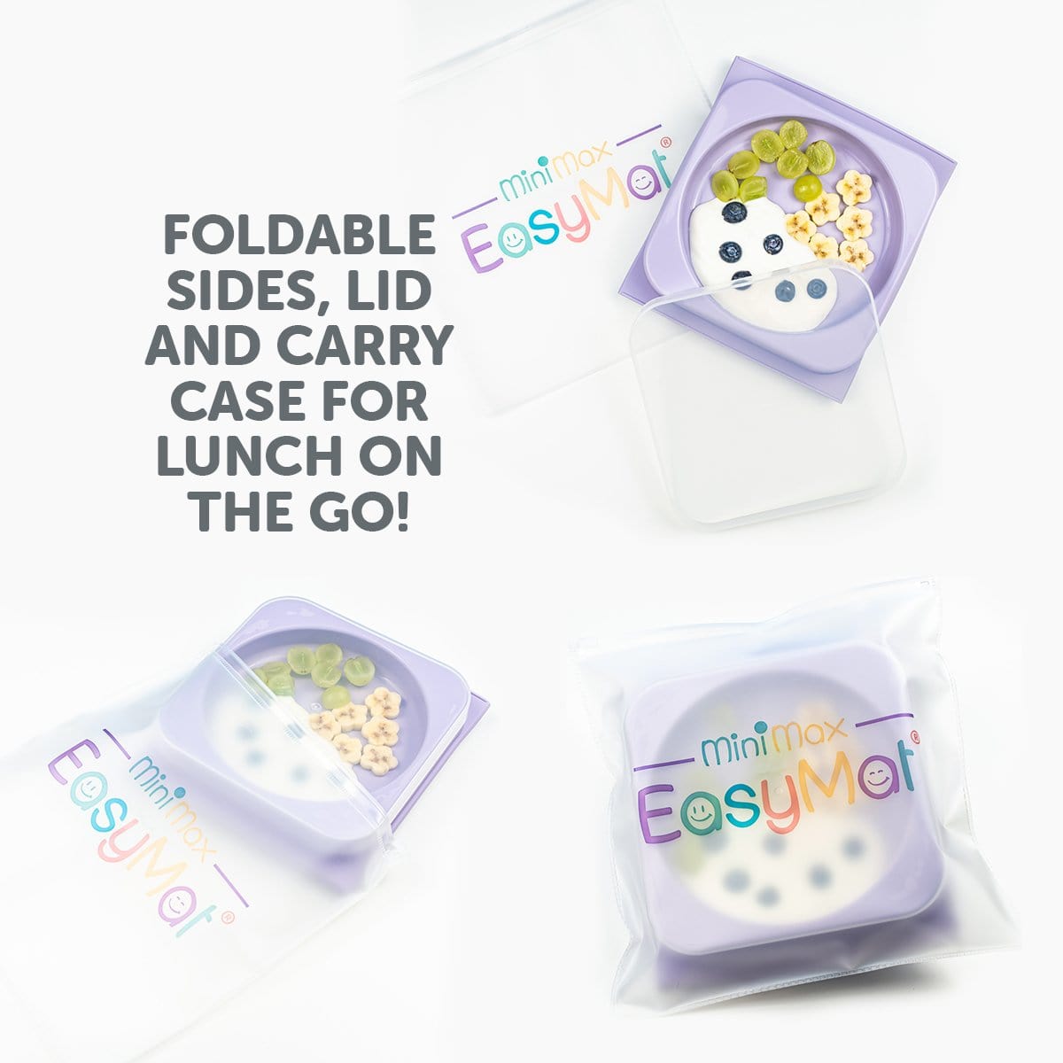 Easymat MiniMax Open Baby Suction Plate 5 Points of Suction!)