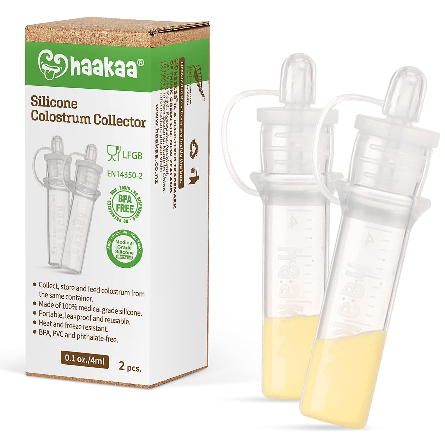 Haakaa Silicone Colostrum Collector Set - 6 Pack