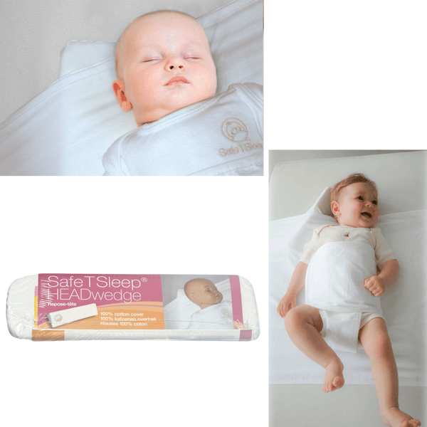 Safe T Sleep®  Sleepwrap® Baby Wrap & little HEADwedge